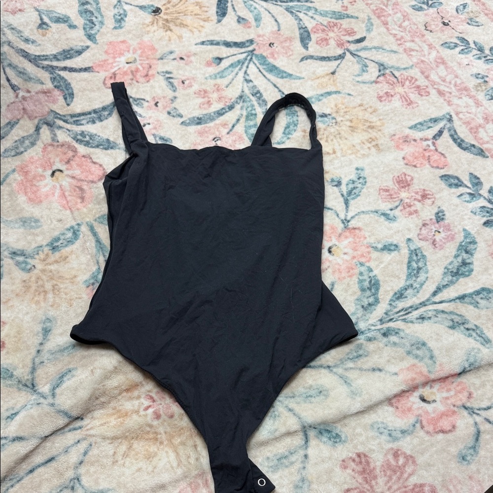 SKIMS Black Tank Top Bodysuit